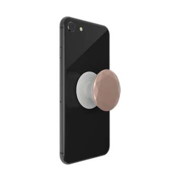 PopSockets Phone Grip with Expanding Kickstand, Metallic Diamond Rose Gold