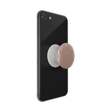 PopSockets Phone Grip with Expanding Kickstand, Metallic Diamond Rose Gold