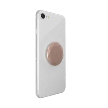 PopSockets Phone Grip with Expanding Kickstand, Metallic Diamond Rose Gold