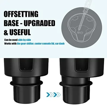 Upgraded Car Cup Holder Expander for Large Bottles