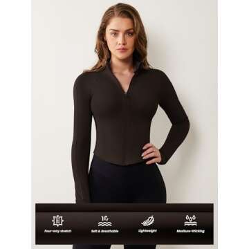 Stylish AVGO Women's Cropped Define Jacket for Athletic Wear