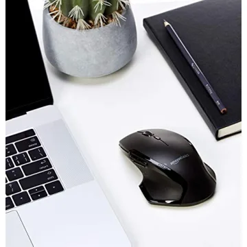 Amazon Basics Wireless Ergonomic Mouse for Gamers and Office