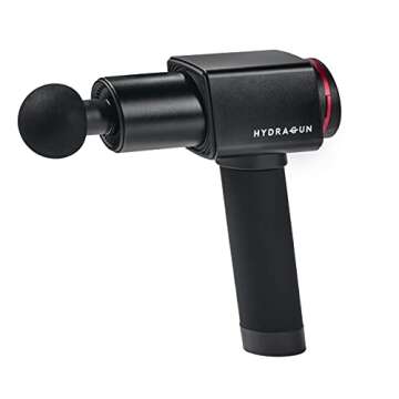 HYDRAGUN Massage Gun, Muscle Massage Gun for Athletes, Percussion Massage Gun for Muscle Pain, Deep Tissue Massage Gun for Deep Relaxation, Quietest Motor Technology, 7 Changeable Attachment Heads