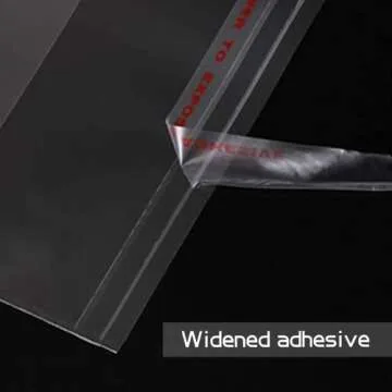 Aubeco 240pcs 4x6 inch Self Sealing Cellophane Bags, Small Treat Bags, Clear Resealable Cello Bags, Cellophane Bags for Cookie Packaging