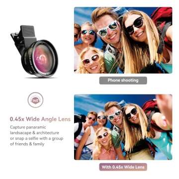 2 in 1 Smartphone Camera Lens Kit for iPhone and Android