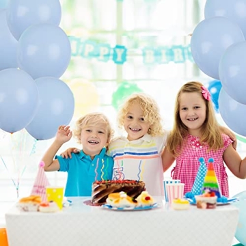 Pastel Blue Balloons Kit for Party Decorations 129pcs