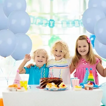 Pastel Blue Balloons Kit for Party Decorations 129pcs