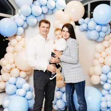 Pastel Blue Balloons Kit for Party Decorations 129pcs