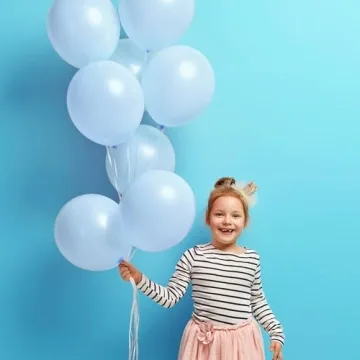 Pastel Blue Balloons Kit for Party Decorations 129pcs