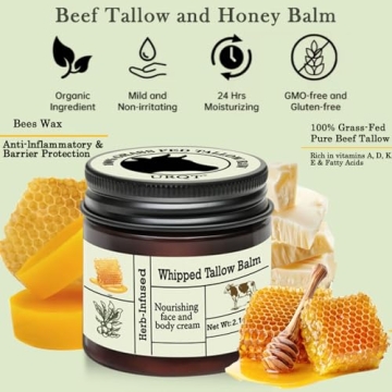 Organic Grass Fed Tallow Balm: Deeply Nourishing Moisturizer