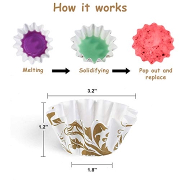 JuoPool Wax Melt Warmer Liners for Clean Melting Experience