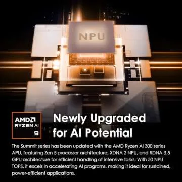 MSI Summit A16 AI+ (2024) 16” QHD+ 165Hz 2-in-1 Touchscreen Laptop: AMD Ryzen AI 9-365, Radeon Graphics, 32GB LPDDR5x, 1TB NVMe SSD, 360 Flip, Pen, Win 11 Home: Ink Black A3HMTG-015US