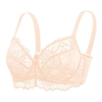 HSIA Minimizer Bra - Plus Size Underwire Support for Women