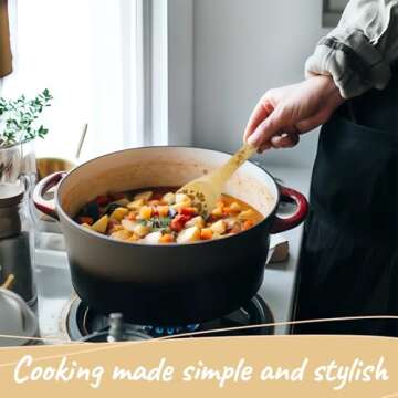 365RUSTIC Christian Cooking Utensils Set for Women, Utensil Holder & 6 Wooden Spoons Cooking Gifts For Mom, Sweet Valentines Gifts For Her, Ceramic Holder, Kitchen Gifts For Women