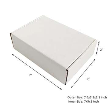 30 Pack Durable 7x5x2 Shipping Boxes for Crafts
