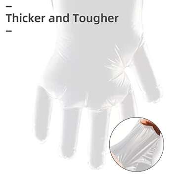 babyease Disposable Gloves for Kids - 100 Pack Multipurpose Gloves Powder Free, Latex Free for Food Prep, Crafting, Painting & Playing