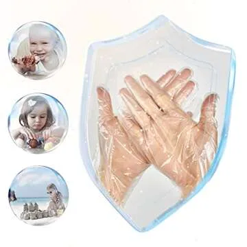 babyease Disposable Gloves for Kids - 100 Pack Multipurpose Gloves Powder Free, Latex Free for Food Prep, Crafting, Painting & Playing