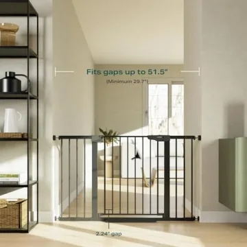 Cumbor Extra Wide Baby Gate for Safe and Stylish Homes