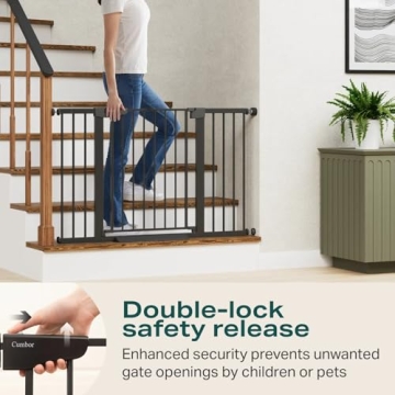 Cumbor Extra Wide Baby Gate for Safe and Stylish Homes