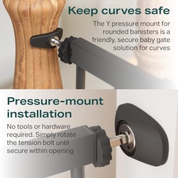 Cumbor Extra Wide Baby Gate for Safe and Stylish Homes