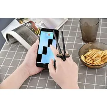 New upgrade 2pcs Finger Chopsticks for Gamers,Snack Clips,Video Game Party Supplies,Kids Chopsticks,Creative Gamer Accessories,Gifts for Gamers