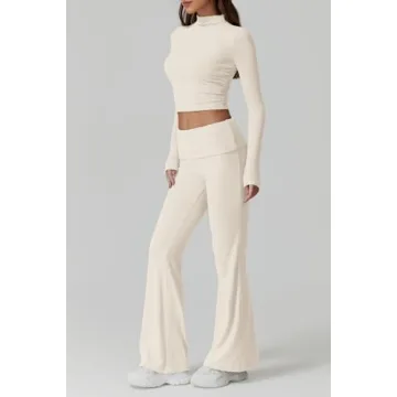 QINSEN Women's Fall 2-Piece Outfit Slim Fit Comfortable