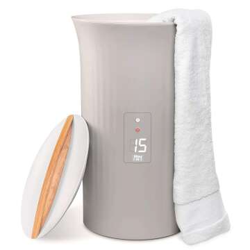 LiveFine Towel Warmer with LED Display and Timer