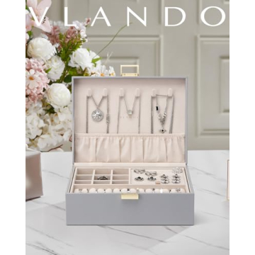 Stylish Vlando Jewelry Box with Ample Storage for Gifts