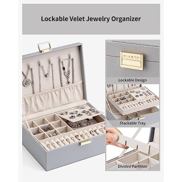 Stylish Vlando Jewelry Box with Ample Storage for Gifts