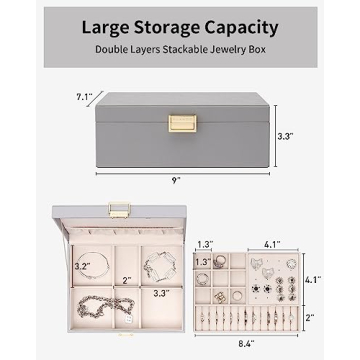 Stylish Vlando Jewelry Box with Ample Storage for Gifts