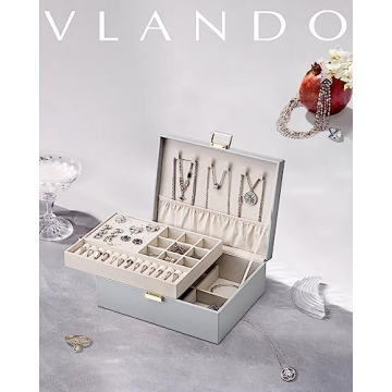 Stylish Vlando Jewelry Box with Ample Storage for Gifts