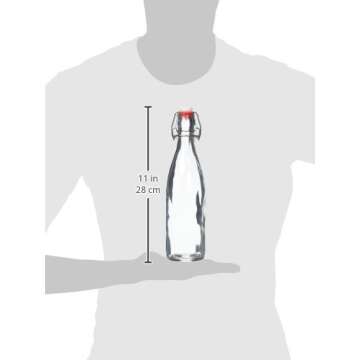 Estilo Swing Top Glass Bottles - Set of 6 for Gifting