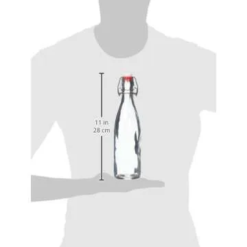 Estilo Swing Top Glass Bottles - Set of 6 for Gifting