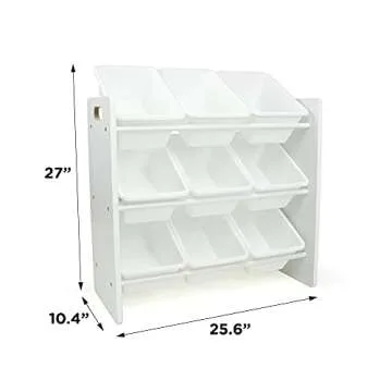 Humble Crew White Toy Storage Organizer with 9 Bins