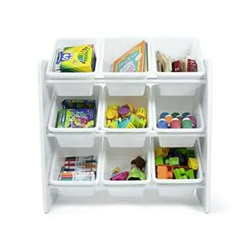 Humble Crew White Toy Storage Organizer with 9 Bins