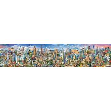 Educa - XXL Puzzle, Around The World, Puzzle of 42,000 Pieces, Includes Booklet with List of Monumen...