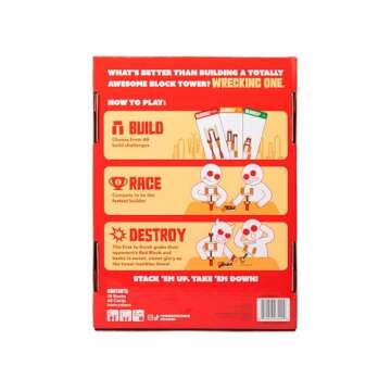 WHAT DO YOU MEME? Block Up — Head to Head Strategic Stacking Game, Family Games for Kids and Adults, Games for Kids 8-12 by Relatable