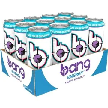 Bang Energy Radical Skadattle, Sugar-Free Energy Drink, 16-Ounce (Pack of 12)