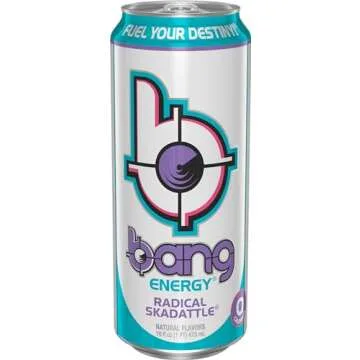 Bang Energy Radical Skadattle, Sugar-Free Energy Drink, 16-Ounce (Pack of 12)