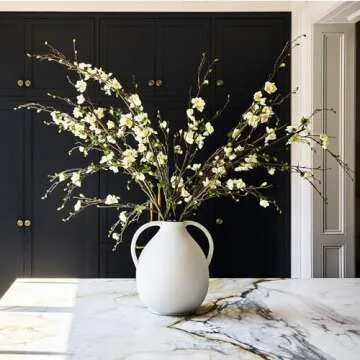 Artificial Flowers | Cream Artificial Blossom Branch - 57"