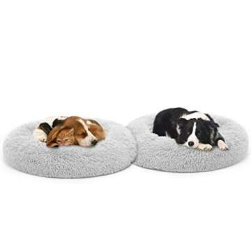 MIXJOY Dog Bed for Large Medium Small Dogs, Rectangle Washable Sleeping Puppy Bed, Orthopedic Pet So...