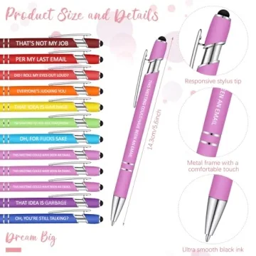 Funny Sarcastic Notepads & Pens - Office Gift Set