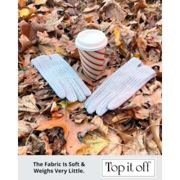 Top It Off Plaid Gloves For Women - Touch Screen Finger & Thumb - Stylish, Warm, Winter Gloves - Gifts For Women - One Size