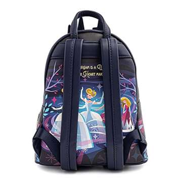 Loungefly Disney Cinderella Castle Series Womens Double Strap Shoulder Bag Purse