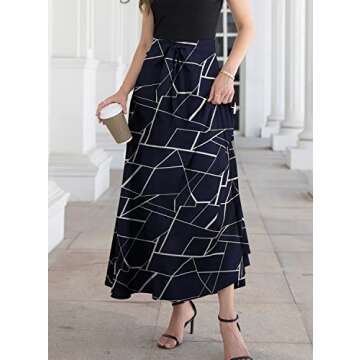 SuperPrity Trendy Pleated Long Skirt for Women