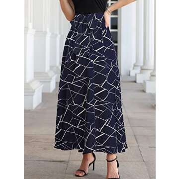 SuperPrity Trendy Pleated Long Skirt for Women