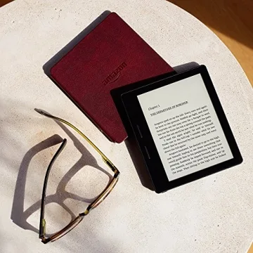 Kindle Oasis E-reader with Leather Cover - Top Choice for Readers