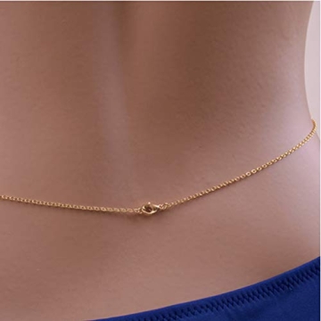 Gold Crystal Bikini Body Chain Bra for Women - Adjustable Fit