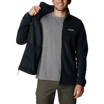 Columbia Men's Big and Tall Fleece Jacket for Winter Comfort