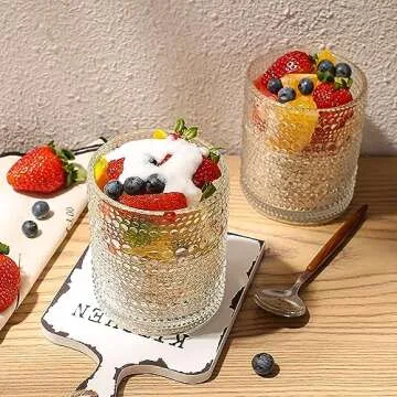 Cosnou 6-Piece Vintage Glassware Set for Any Occasion